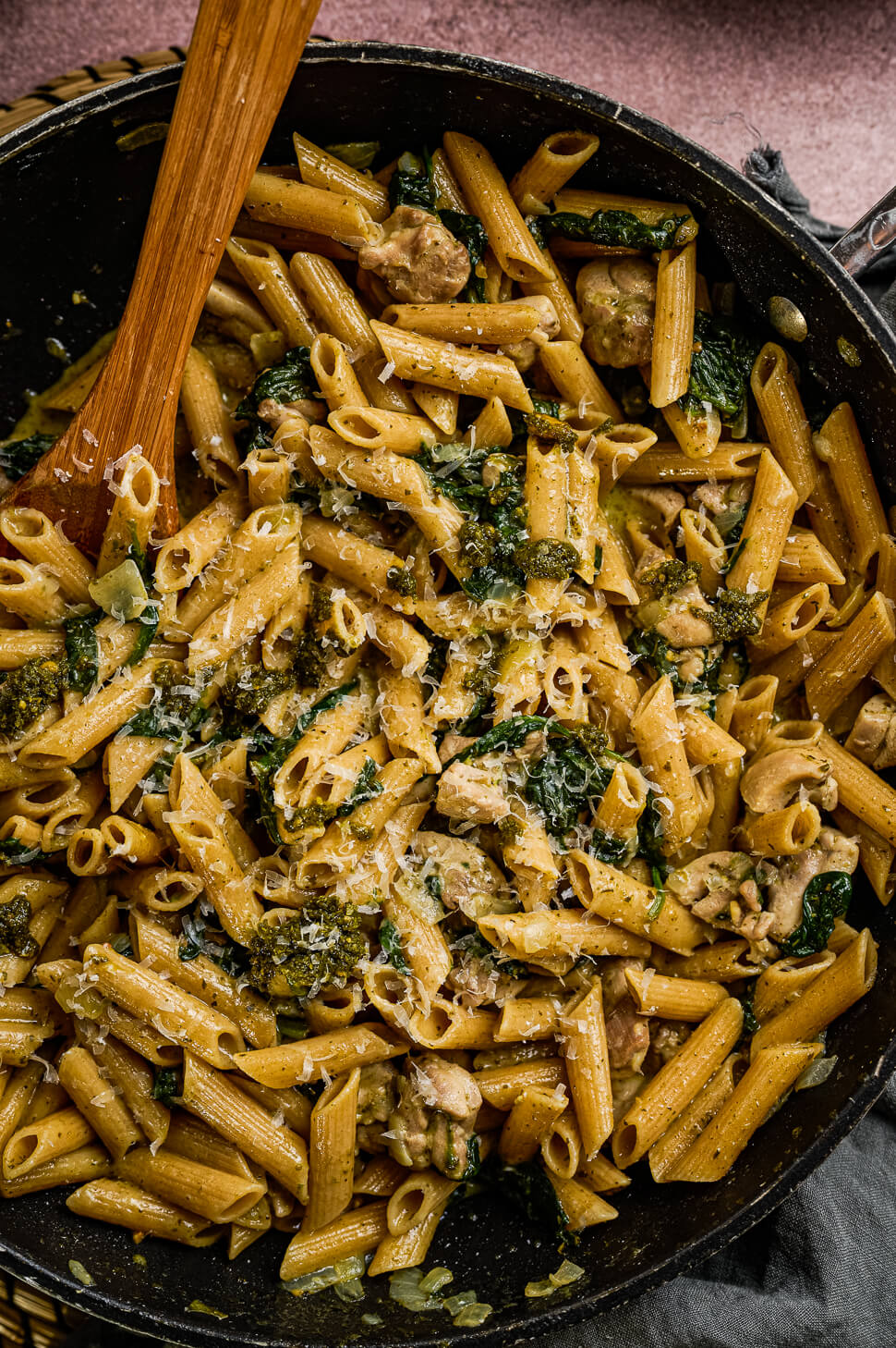 pasta pesto recept